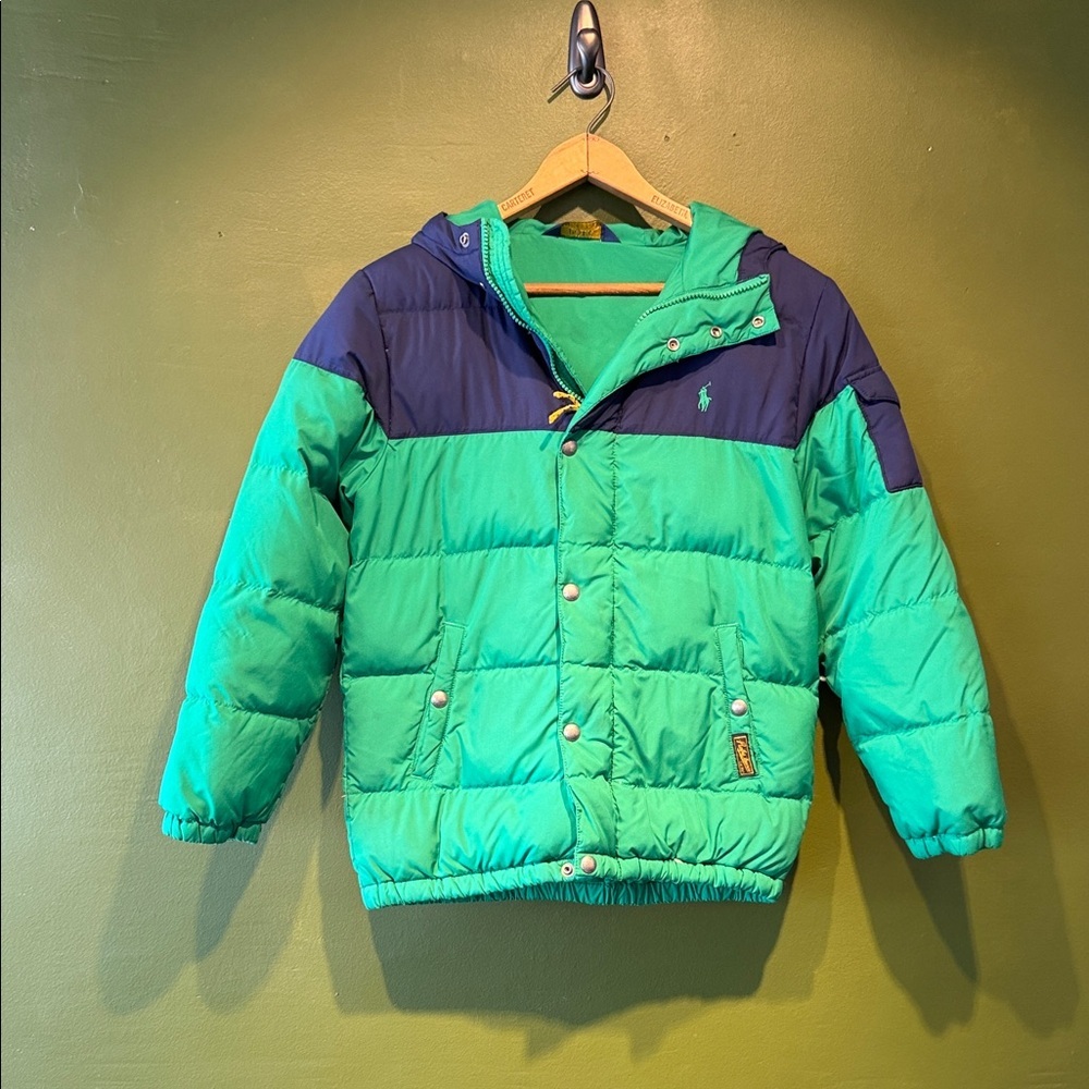 Ralph Lauren Green and Blue Polo Jacket